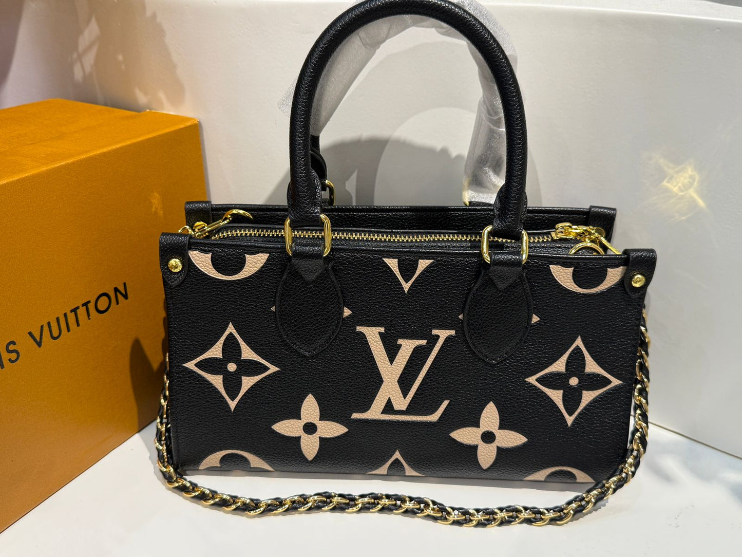 Louis Vuitton Black Monogram Canvas Handbag