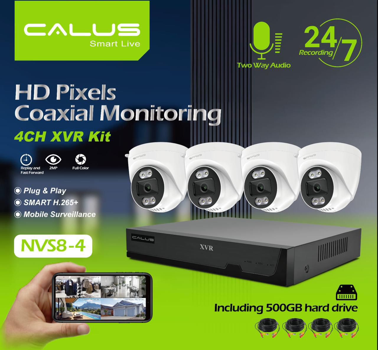 CALUS Smart Live 8CH XVR Kit