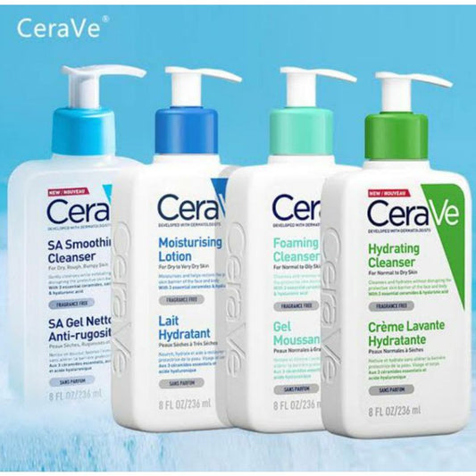 CeraVe Skincare Cleanser & Moisturiser Range
